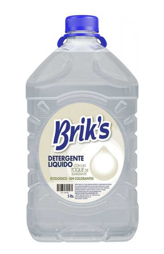 Detergente Briks 5 L Con Un Toque Suavizante Blanco