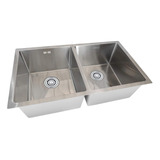 Tarja Submontar Doble 78x45x23cm Inox304 Fab A Mano Satinado