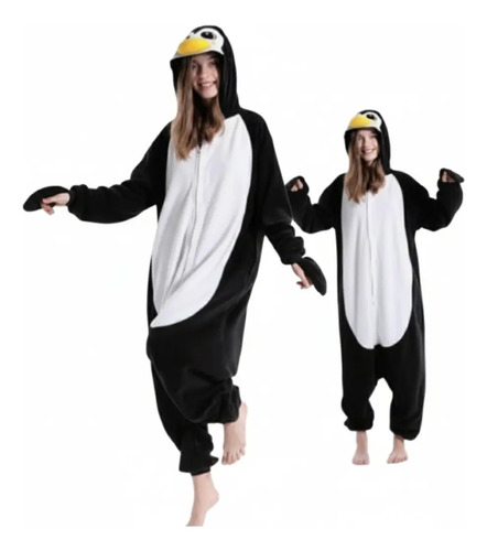 Pijama Mameluco Disfraz Pingüino Adulto
