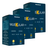 Kit 3 Muskular Potássio Magnésio Vitamina Natural D B1 B 12