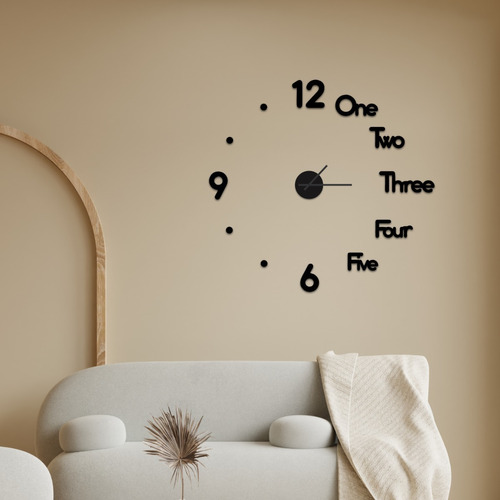 Reloj Madera Pared - Deco - Home - #floki - 75 X 75 Cm