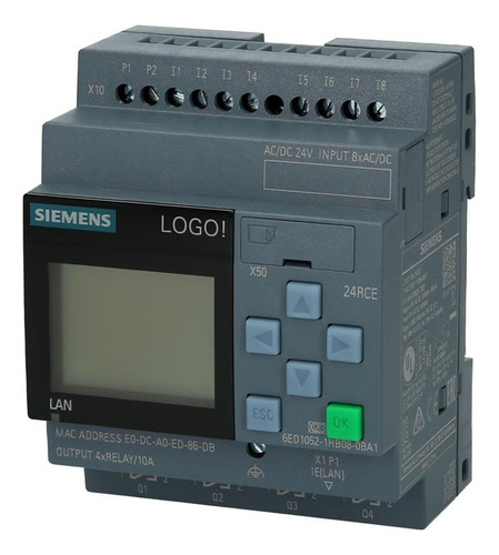 Plc Siemens Logo 8 6ed1052-1hb08-0ba0
