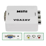 Convertidor Adaptador Vga A Rca  Audio Video