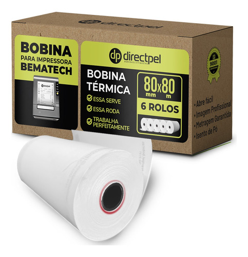 Directpel Bobina Impressora Bematech Mp 2500 Th Usb Térmica