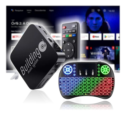 Aparelho Conversor Smart Tv Box 4k Netflix Youtube + Brinde