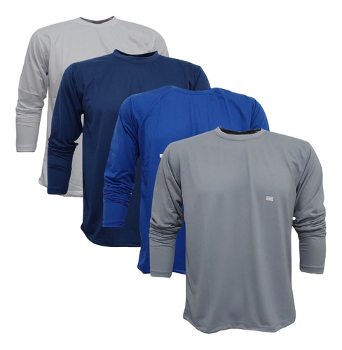 4 Camisas G1 G2 G3 Masculina Uniforme Trabalho Proteção Frio