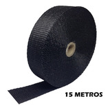 Fita Térmica Preta, Termotape Para Escapamento - 15 Metros