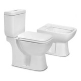 Juego De Baño Piazza Amalfi Inodoro Bidet Deposito Dual Tapa