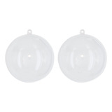 Mylin Esferas Transparentes Navideñas Armables 8cm Pack 4pz