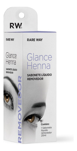 Sabonete Liquido Removedor De Henna 20ml Glance Rare Way