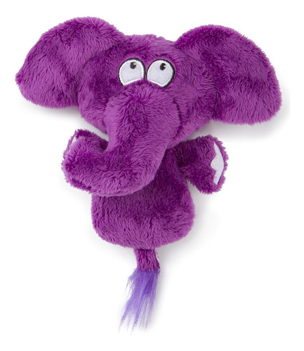 ¡oye Perrito! Flattie Elephant Silent Squeak - Juguete De Pe