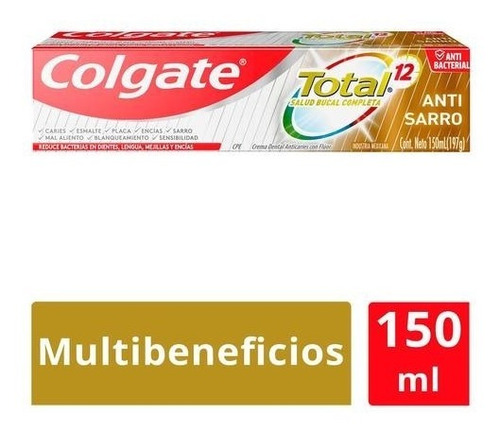 Pasta Dental Colgate Total 12 Anti Sarro 150 Ml