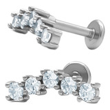 Piercing Chicos Cinco Cubic Zircon Helix Trepador Aq C:8124