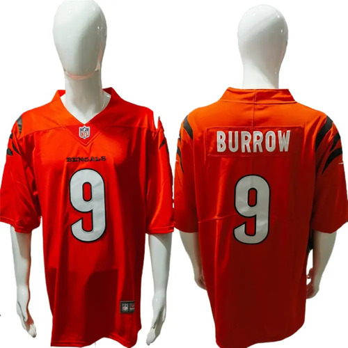 Hombre Camiseta Joe Burrow Cincinnati Bengals Jersey