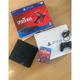 Playstation 4 Slim 1 Tb + Juego Spiderman Joystick Hot Sale