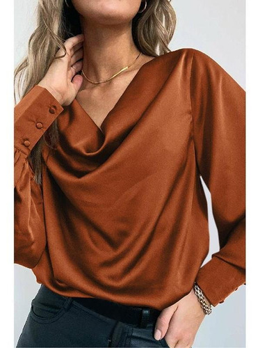 Zanzea Mujer Casual Blusas Camisas Tops Elegantes #skui98964