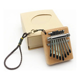 Instrumento Portátil Mini Kalimba Finger Teclado De 8 Tons