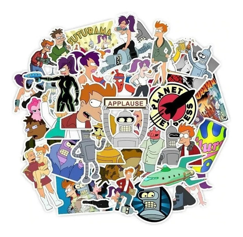 Futurama - Set De 50 Stickers / Calcomanias