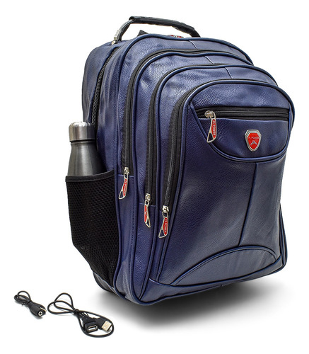 Mochila Impermeável Notebook Trabalho Escolar Usb Reforçada