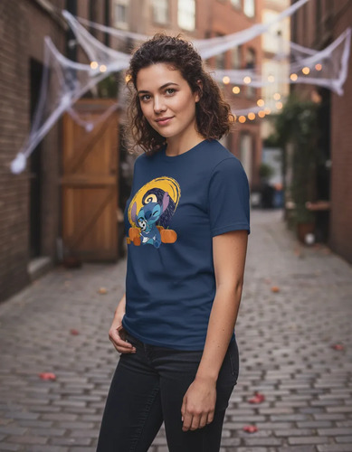 Playera Stitch Disney Lilo Y Stitch Halloween Octubre Jack