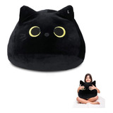 Almohada Peluche Gato Negro,gato De Peluche Gigante 55cm