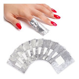 30 Toallitas Aluminio Wraps Removedor Gel Uv Esmalte Semi 