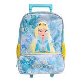 Mochila Nena Princesas Con Carrito 16 Pulgadas