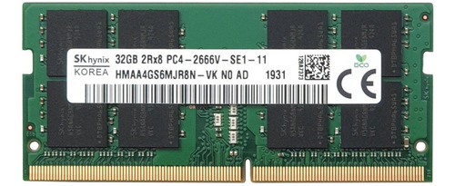 Memoria Notebook Skhynix 32gb Ddr4 2666 Hmaa4gs6mjr8n-vk @