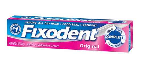 Fixodent Original Creme Adesivo Para Dentaduras 68g