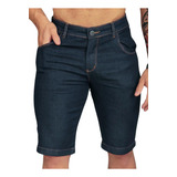 Bermudas Masculina Slim Com Lycra