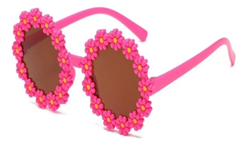 Oculos Flor Margarida Infantil Colorido Redondo Festa