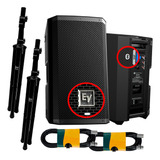 Kit Par Caixa Electro Voice Zlx12bt 1000w Suporte + Cabo Xlr