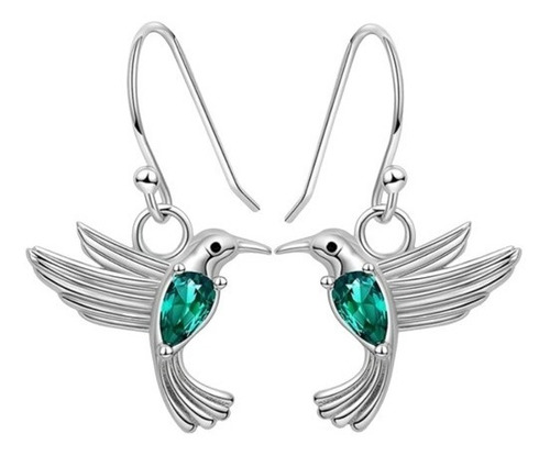 Mujer Regaloaros Colibrí Pendientes Plata 925 Joya