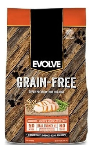 Alimento Perro Grain Free Evolve Adultos Pavo 6,35kg