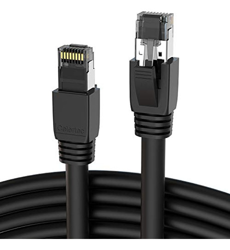 Cable Ethernet Cat8 De 1,65 Pies 25/40 Gbps Rj45 Ps5 Ps4