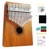 Kalimba 17 Teclas Thumb Piano Madera De Caoba, Mbira De...