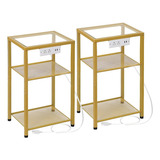 Amhancible End Tables Sala De Estar Set De 2, Mesas Auxiliar