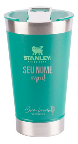 Copo Térmico Stanley Personalizado Com Tampa Nome/logo