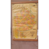 Antiguo Mapa Provincia Buenos Aires 1936  Anilinas Colibrí 