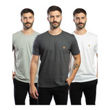 Camiseta No Atacado Homem Moderno Kit 3 Peças Premium 02