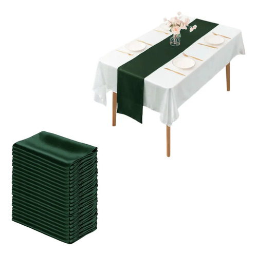 10 Caminos De Mesa Satin Boda Fiesta 30cm X 275cm 2025 -
