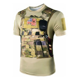 Camisa De Camuflaje Para Hombre, 3 Equipos Militares, Táctic