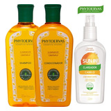  Kit Phytoervas Shampoo Condicionador Camomila E Sun In 120ml