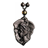 Collar Amuleto Obsidiana Pixiu Tianlu Noche Ric