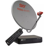Antena + Receptor Sky Confort Sh01 Hd Usb 60cm