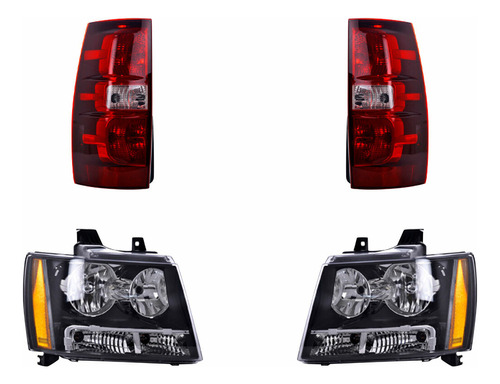 Paq Calaveras Y Faros Chevrolet Tahoe 2007/2014 Depo