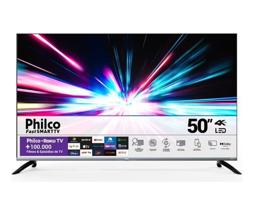 Smart Tv Philco 50 4k Roku Tv Hdr10 Ptv50g70r2csgbl - Bivo