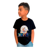 Camiseta Infantil One Piece Monkey D Luffy Gear 5 Anime Mod2