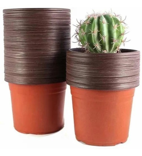 Maceta Plastico Termoformado N°14 X 10 U Cactus Suculentas