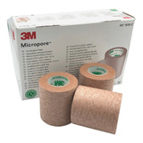 Cinta Micropore Piel 5cm 3m  C/6 Rollos 1533-2 Adhesiva